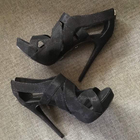 New Just Cavalli 5” black cage sandals 39 8.5 - Picture 9 of 11